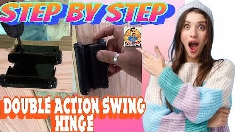 Door install double action swing hinge.