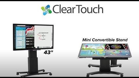 Clear Touch Interactive 43" Panel with Mini-convertible stand