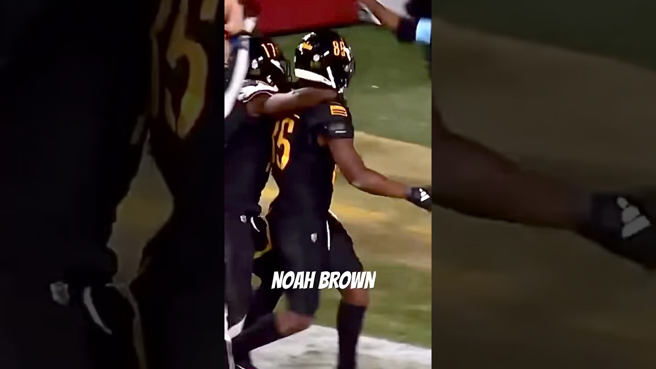 NOAH BROWN INSANE HAIL MARY CATCH!!! #Shorts #Content #nfl