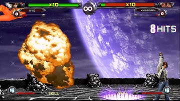 KOF Wing Ex 1.1 | N. Kyo vs Clone Team Kusanagi