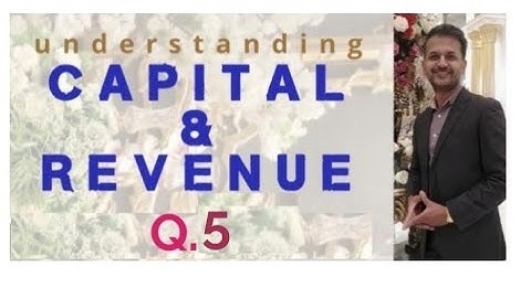 icom ch 14 | Q. 5| capital and revenue  | accounting | I. Com part 2 | Class 12  | solution