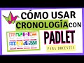 ¿Cómo crear un PADLET en CRONOLOGÍA? - Tutorial para DOCENTES 2021