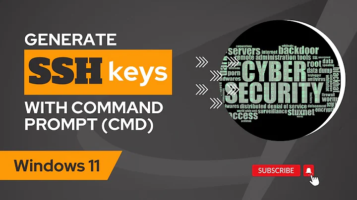 How to generate SSH key pairs with Command Prompt (cmd) on Windows 11 | RSA, private, public key