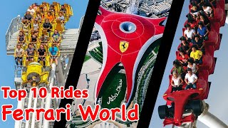 Top 10 rides at Ferrari World - Abu Dhabi Dubai | 2021 