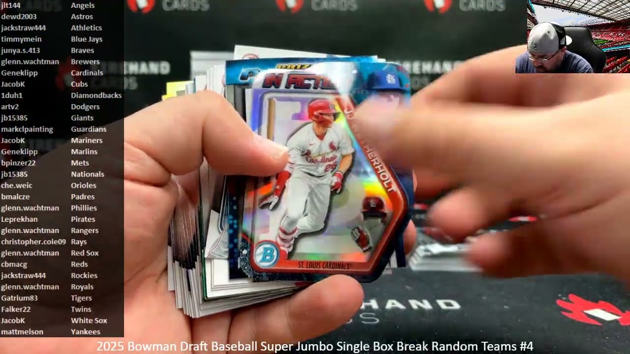 1/16/2026 2025 Bowman Draft Baseball Super Jumbo Single Box Break Random Teams #4
