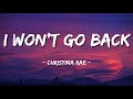 I Won't Go Back - Christina Rae | Lyrics