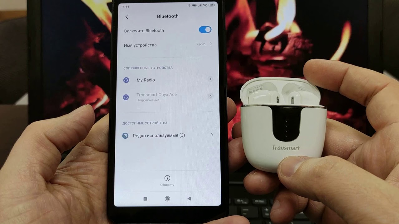 Как подключить наушники Tronsmart Onyx  Ice к телефону Samsung, Xiaomi, Huawei, Oppo, Vivo