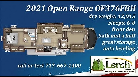 2021 Open Range OF376FBH fifth wheel RV review walkthrough at Lerch RV your PA RV Dealer