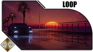 Free VJ Loop Background Video | Outrun Synthwave  #0966