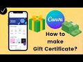 How to make a gift certificate  canva tips