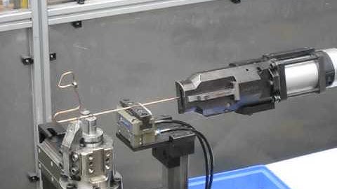 CNC capillary tube bender, oil tube left and right bending machine, dobladora de tubos de aceite