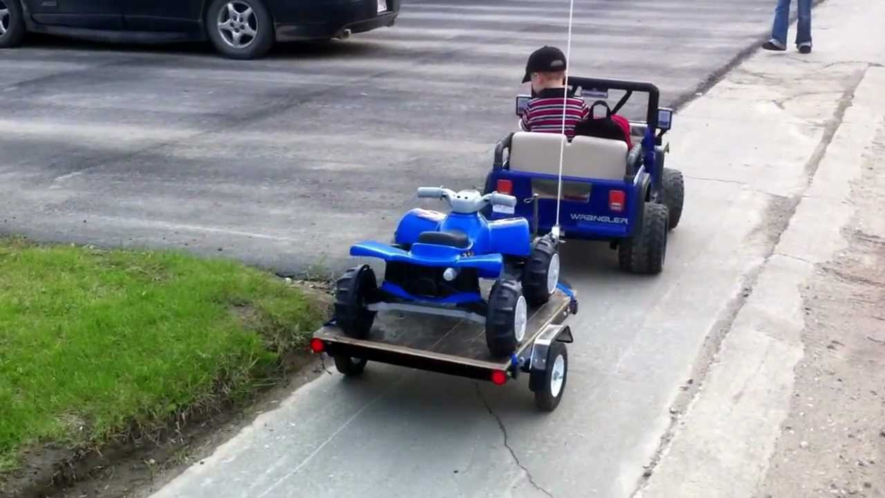 power wheels jeep trailer