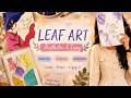 3 Beautiful Leaf Art Designs ✨ | Relaxing DIY Art Tutorial