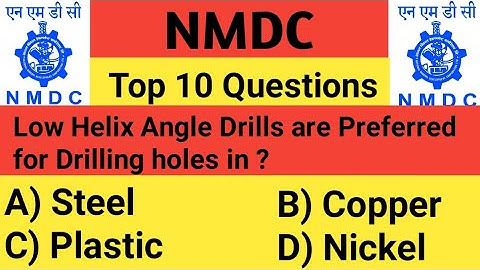 NMDC Model Paper 2021 || Top 10 Production Technology Objective Questions And Answer - Part 137