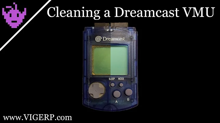Cleaning a Sega Dreamcast VMU