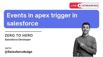 Events in apex trigger in salesforce | apex trigger | salesforce development