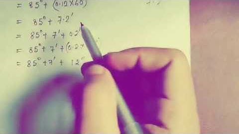 Decimal Degrees to DMS formula - converting Degree Minutes and Seconds to Decimal - Trigonometry