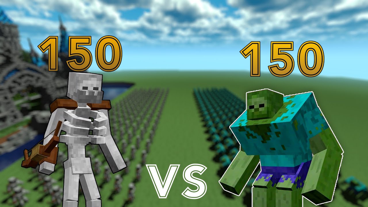 Mutant Skeleton Vs SCP 6661 1! Minecraft Mob Battle #minecraft