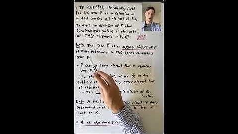 Algebraic Closures are Algebraically Closed (Algebra 3: Lecture 12 Video 4)