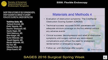 Short-Term Outcomes of Self-Expanding Metal Stent Placement as a Bridge