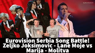 Reaction to Eurovision Serbia - Zeljko Joksimovic - Lane Moje vs Marija - Molitva Song Battle!
