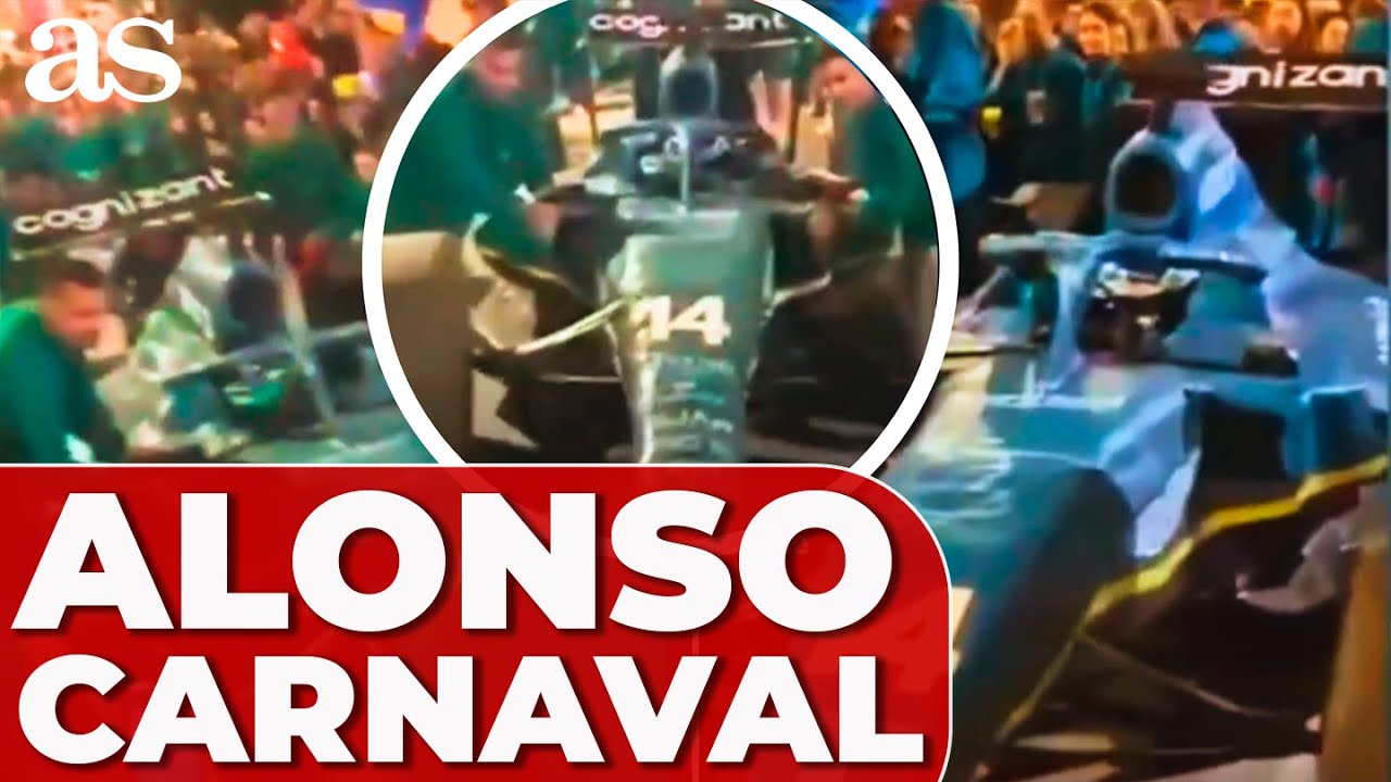 Se DISFRAZAN de FERNANDO ALONSO y ASTON MARTIN en CARNAVAL 