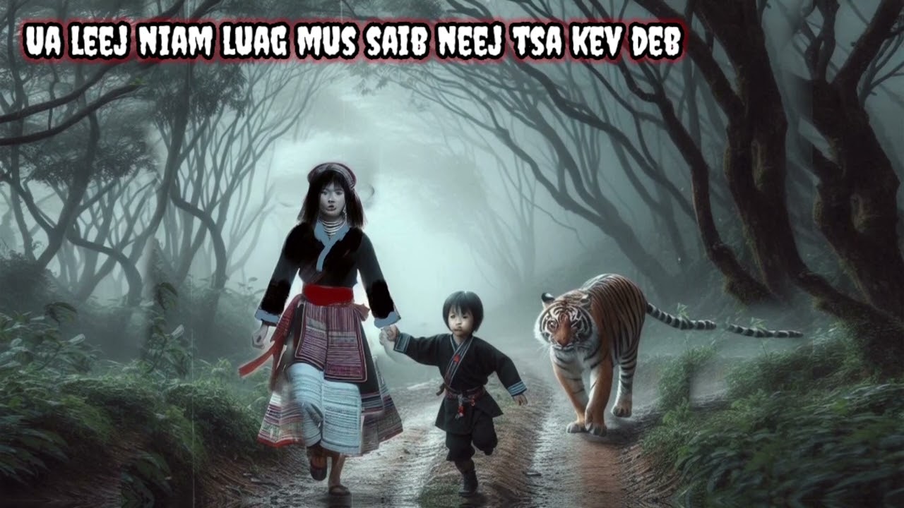 Dab neeg Ua leej niam luag mus saib neej tsa kev deb