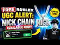 FREE Roblox UGC Alert Nick Chain Available Now!