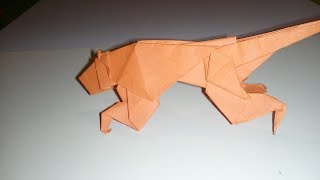 How to make a paper Tiger - Origami Tiger (tutorial)