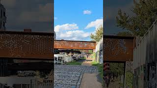 Moire Effect creating by FootBridge in Fish Island