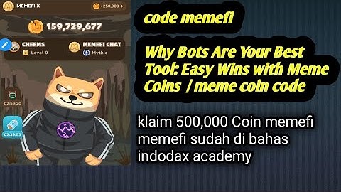 Why Bots Are Your Best Tool: Easy Wins with Meme Coins  / meme coin code