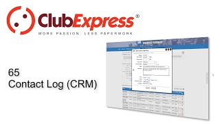 ClubExpress - 65 Contact Log (CRM)