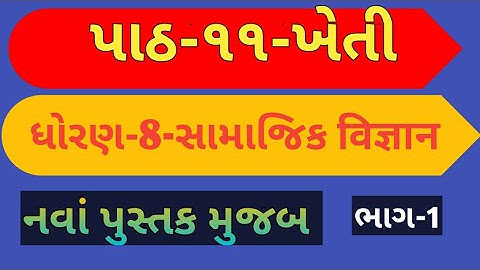 Std 8 social science chapter 11 / dhoran 8 samajik vigyan path 11 / std 8 social science path 11