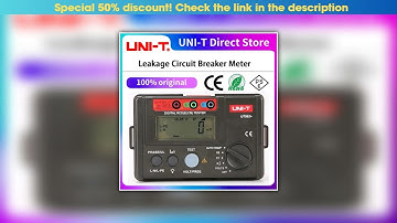 Best UNI-T UT582+ Digital RCD (ELCB) Tester AUTO RAMP Leakage Circuit Breaker Meter with Mis-Operat
