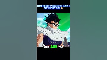 Gohan Shocked When Meeting Gamma 1 for the First Time! 😲 #sparkingzero #crashout #knockout