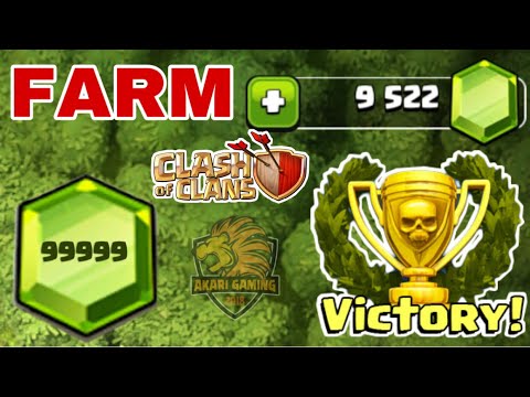 KIẾM NGHÌN GEM, SÁCH MIỄN PHÍ CHỈ VIỆC FARM Clash of clans | FREE GEM | Akari Gaming