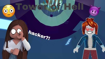 was there a hacker?! Roblox Tower of Hell RAGE