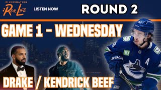 Prepping for Round 2 vs. the Canucks, and the Kendrick/Drake beef