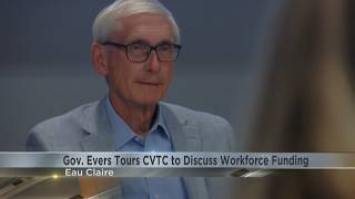 Gov. Evers tours CVTC to discuss workforce funding