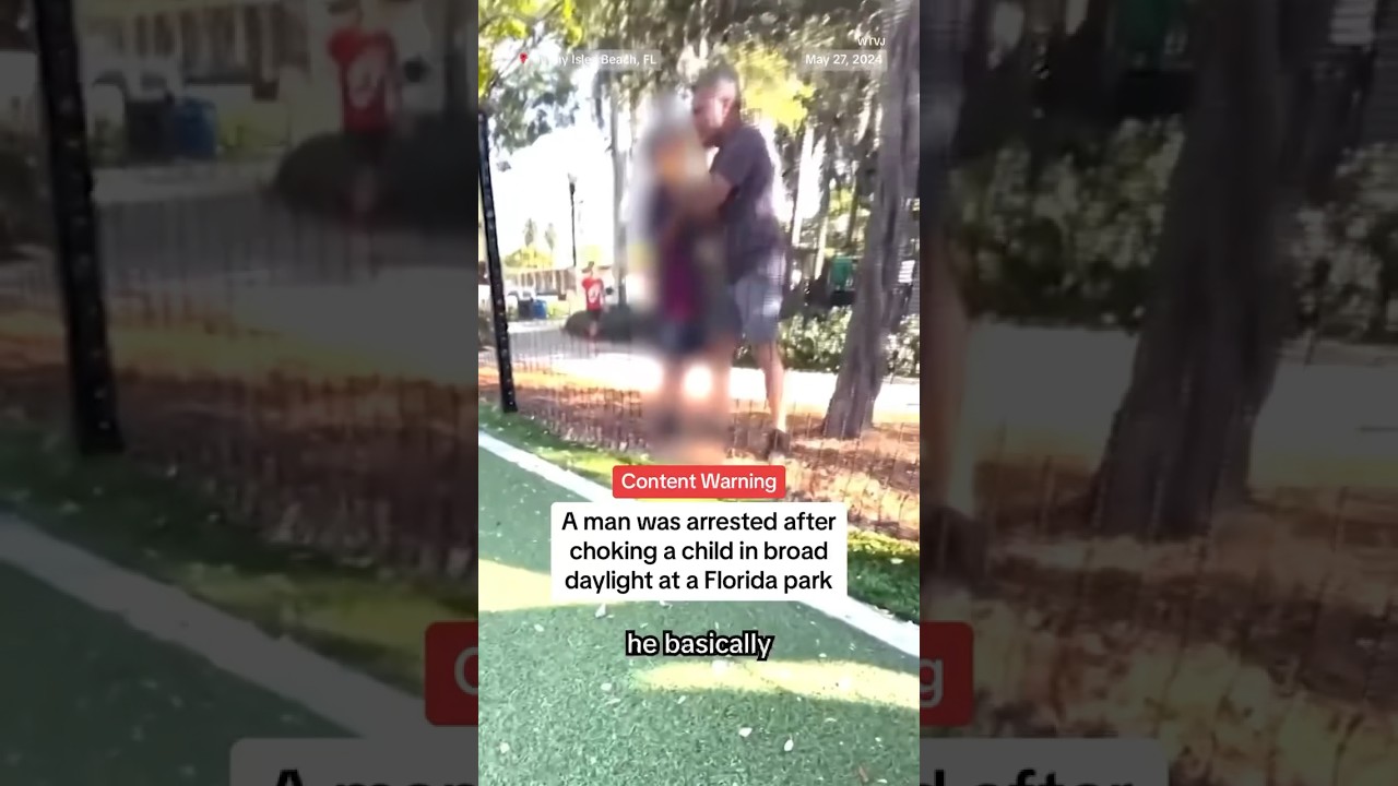 Florida man arrested after choking a child in broad daylight at a park