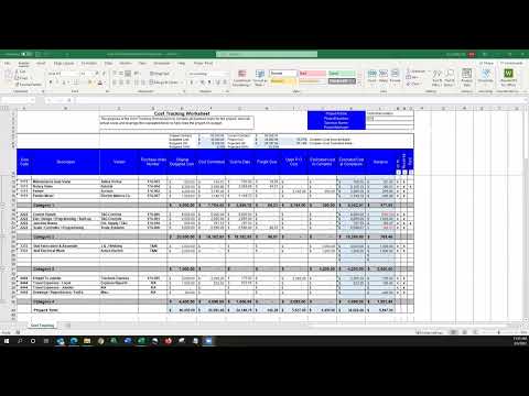 Project Cost Tracking