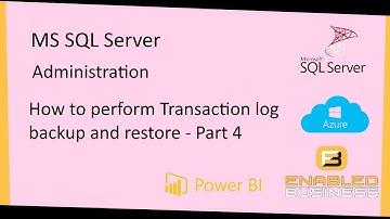 Step by Step - Transaction Log backup and restore - Part 4