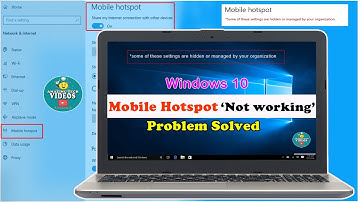 Windows 10 Mobile hotspot problem Solved