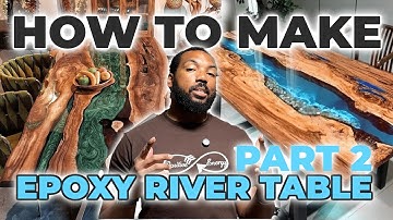 How To Make An Epoxy River Table Part 2: Lumber Prep & Epoxy Pour - Step By Step Tutorial
