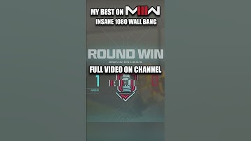 INSANE 1080 WALLBANG TRICKSHOT! MY BEST ON MW3! #shorts #trickshot #mw3