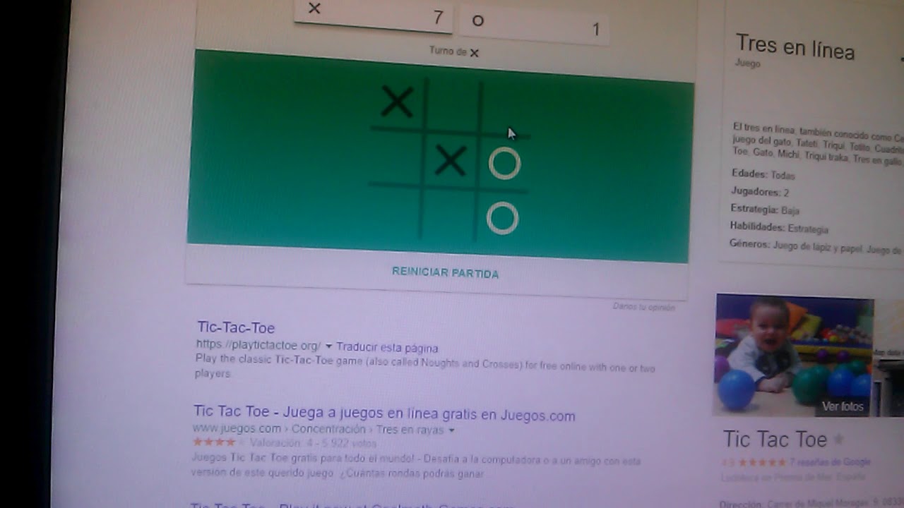 GANANDO AL TIC TAC TOE DE GOOGLE!! - YouTube