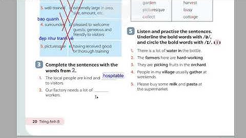 Tiếng Anh 8 Global Success (Unit 2 Life in the countryside)A Closer Look 1