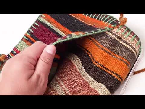 Anadolu Desenli Otantik El Dokuma Kilim Çanta inceleme videosu kapak görseli