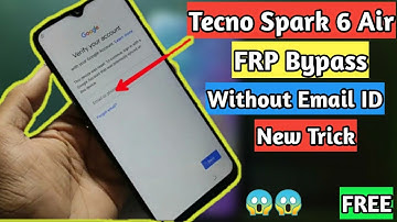 Tecno Spark 6 Air (KE6) FRP Bypass Google Account Bypass Android 10 Q New Method