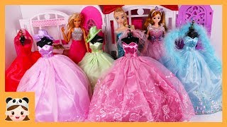 미미 인형놀이 드라마 공주 드레스 옷입히기 화장 장난감 놀이 색깔놀이 Barbie Doll Dress Clothes Morning Routine Learn Colors |보라미TV screenshot 5